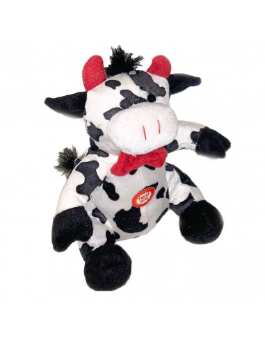 Pack de 3 peluches de animales de la granja con sonido al apretar, de 21 x 12 x 5,5 cm para niños y niñas con pilas inlcuidas. S