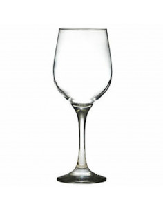 Tradineur - Set de 6 copas de vino de cristal modelo fame, 395 ml, juego de 6 copas de vino, 21 x 7 cm