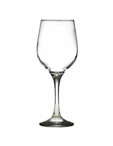 Tradineur - Set de 6 copas de vino de cristal modelo fame, 395 ml, juego de 6 copas de vino, 21 x 7 cm