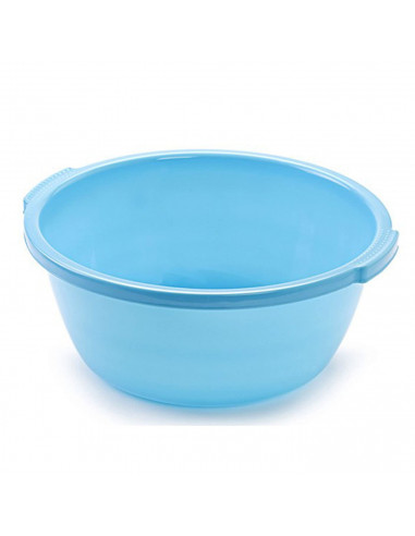 Tradineur - Barreño de plástico con forma redonda, de 28,2 cm de diámetro y 11,5 cm de alto,con capacidad de 5 litros y color su