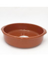 Tradineur - Pack de 6 Cazuelas redondas de barro - Aptas para vitro y horno - Ideales para guisos y asados caseros  Ø 26 cm