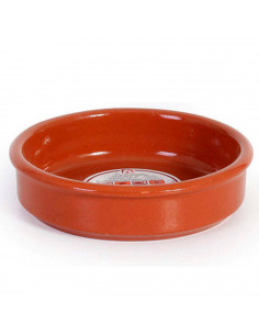 Cazuela redonda de barro - Apta para vitro y horno - Ideal para guisos y asados caseros  Ø 14 cm