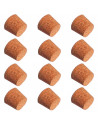 Tradineur - Pack de 12 tapones de corcho, indicados para garrafas de cristal de 8 litros, medidas corcho: 34 x 31 x 28 mm