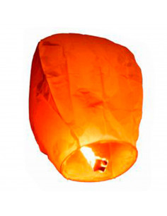 Pack de 12 farolillos voladores de papel con luz, de 96 x 38 x 50 cm, para celebraciones. Set de 12 mini globos de papel para la