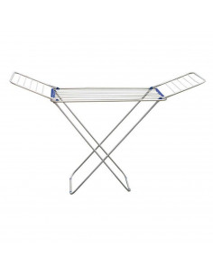 Tendedero plegable de aluminio con alas, 1.75 de ancho. Soporte para tender la ropa en interior o exterior, 175 x 55 x 110 cm id