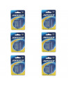 Juego de 6 packs de 4 pilas AAA, r03, 1,5 v "júpiter" ideal para el hogar. Set de 24 pilas no recargables, para una gran diversi