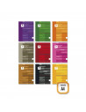 Pack de 5 libretas cuadriculadas A4, 48 hojas, 90 gr., cuaderno de cuadros, tapa blanda grapada, 21 x 29,7 cm, material escolar,