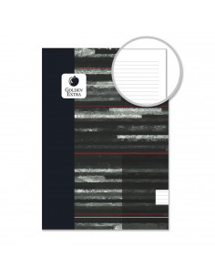 Pack de 5 libretas rayadas A4, 48 hojas, 90 gr., cuaderno a rayas grapado, tapa blanda, 21 x 29,7 cm, material escolar, colores