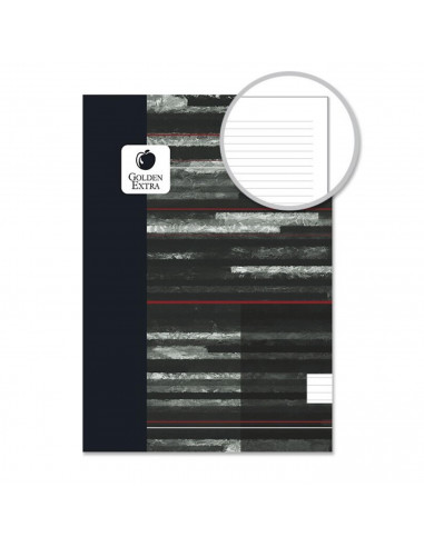 Pack de 5 libretas rayadas A4, 48 hojas, 90 gr., cuaderno a rayas grapado, tapa blanda, 21 x 29,7 cm, material escolar, colores