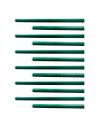 La Bolata - Pack 12 varillas, tutores de acero plastificado para plantas, soporte de  plantas, cañas jardín, estacas de planta,