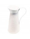 Tradineur - Pack de 4 jarrones de latón rústico, maceta de casa de campo, jarra de leche vintage, cubo para decoraciones, centro