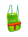 Columpio infantil con cinturón de seguridad 39 x 36 x 43 cm, silla asiento colgante bebé, carga máxima 25 kg para casa, jardín,