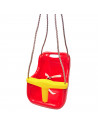 Columpio infantil con cinturón de seguridad 39 x 36 x 43 cm, silla asiento colgante bebé, carga máxima 25 kg para casa, jardín,