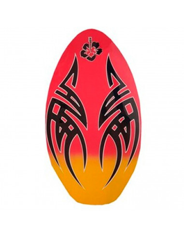 Tradineur - Tabla de surf skimboard de madera 90 x 50 cm, aprender a surfear, mar, playa, diseño aleatorio