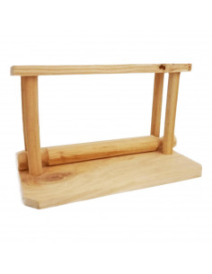 Servilletero de madera rústico 12,5 x 21,7 x 14,5 cm, porta servilletas, soporte para colocar servilletas, diseño tradicional, m
