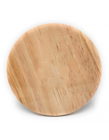 Salvamantel de madera redondo 16,6 cm, soporte protector de mesa y encimera con patas para ollas calientes, cacerolas, sartenes,