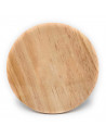 Salvamantel de madera redondo 16,6 cm, soporte protector de mesa y encimera con patas para ollas calientes, cacerolas, sartenes,