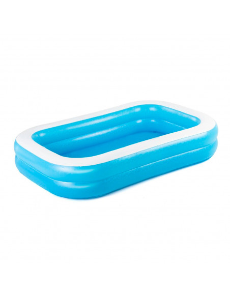 Tradineur - Piscina rectangular hinchable 262 x 175 x 51 cm, piscina inflable 778 litros, paredes extra anchas, exterior, jardín