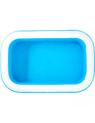 Tradineur - Piscina rectangular hinchable 262 x 175 x 51 cm, piscina inflable 778 litros, paredes extra anchas, exterior, jardín