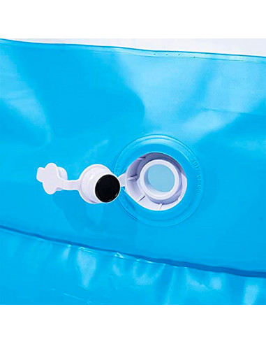 Tradineur - Piscina hinchable ovalada 262 x 157 x 46 cm, piscina inflable 544 litros, paredes extra gruesas, exterior, jardín, p