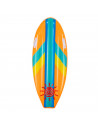 Tradineur - Colchoneta surf infantil hinchable con asas 112 x 40 x 10 cm, flotador inflable flotante natación, niños, playa y pi