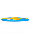 Tradineur - Colchoneta surf infantil hinchable con asas 112 x 40 x 10 cm, flotador inflable flotante natación, niños, playa y pi