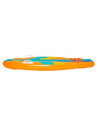 Tradineur - Colchoneta surf infantil hinchable con asas 112 x 40 x 10 cm, flotador inflable flotante natación, niños, playa y pi