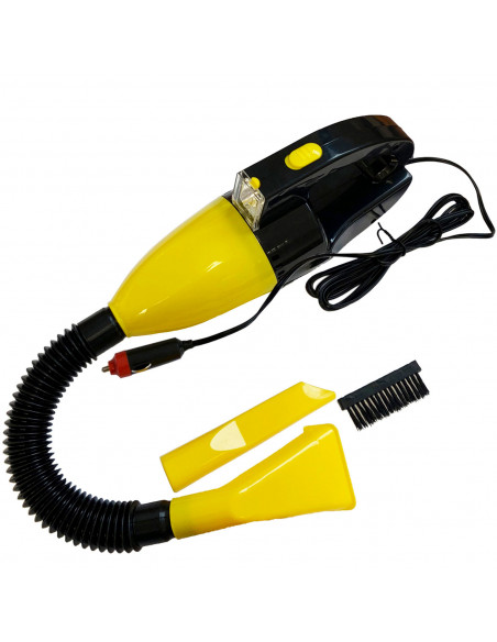 Aspirador de coche 50-60 W, aspirador de mano portátil, filtro integrado, DC12V, toma mechero, cable 1,8 m, limpieza de vehículo