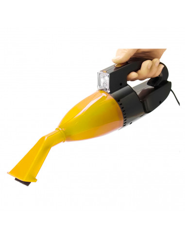 Aspirador de coche 50-60 W, aspirador de mano portátil, filtro integrado, DC12V, toma mechero, cable 1,8 m, limpieza de vehículo