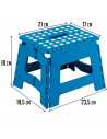 Tradineur - Taburete plegable pvc infantil multiuso 21 x 17 x 18 cm, carga máxima 150 kg, taburete de plástico niños, guardería,
