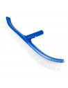 Tradineur - Cepillo curvo para piscinas 43 x 3 cm, fijación clip, cabezal de cepillo limpiafondos y paredes de piscina, cerdas f