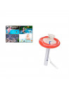 Tradineur - Termómetro flotante para piscina 20 x 11,5 cm, medidor temperatura con cuerda para spa, jacuzzi, acuario, estanque,