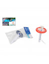 Tradineur - Termómetro flotante para piscina 20 x 11,5 cm, medidor temperatura con cuerda para spa, jacuzzi, acuario, estanque,