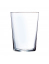 Tradineur - Juego de 12 vasos de cristal de 520 ml, pack de vasos para agua, bebidas, ligeros, aptos para lavavajillas, 12,1 x 8