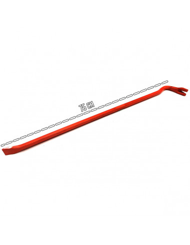 Pata de cabra de hierro 76 cm de longitud, palanca de encofrador, pie de cabra, quitaclavos, herramienta sacaclavos, desencofrad