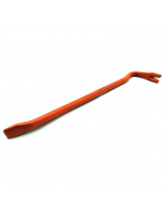 Tradineur - Pata de cabra de hierro 45 cm de longitud - Palanca de encofrador - Pie de cabra, quitaclavos, herramienta sacaclavo