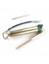 Bomba de engrase, pistola engrasadora 4.500 P.S.I., pistola lubricante neumática con palanca 200 ml, acero inoxidable, manguera