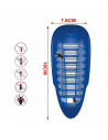 Lámpara antimosquitos eléctrica 4 W, 18 x 7,6 cm, luz atrapa mosquitos portátil con cepillo, trampa para matar insectos, moscas,