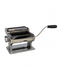 Cortapasta manual de acero inoxidable 19 x 19 x 12 cm, máquina para hacer pasta fresca con manivela, cortar espaguetis, macarron