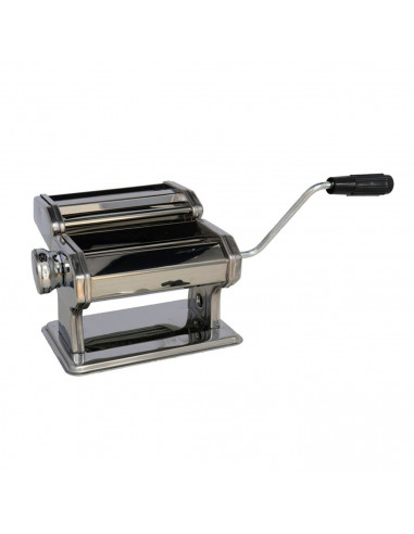 Cortapasta manual de acero inoxidable 19 x 19 x 12 cm, máquina para hacer pasta fresca con manivela, cortar espaguetis, macarron