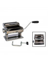Cortapasta manual de acero inoxidable 19 x 19 x 12 cm, máquina para hacer pasta fresca con manivela, cortar espaguetis, macarron