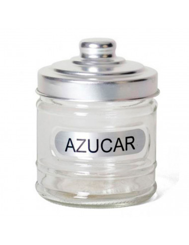 Set de salero y azucarero de cristal 280 ml, botes para sal y azúcar transparentes con tapa 10,5 x 8,5 cm, tarros, recipientes d