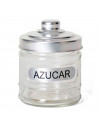 Set de salero y azucarero de cristal 280 ml, botes para sal y azúcar transparentes con tapa 10,5 x 8,5 cm, tarros, recipientes d