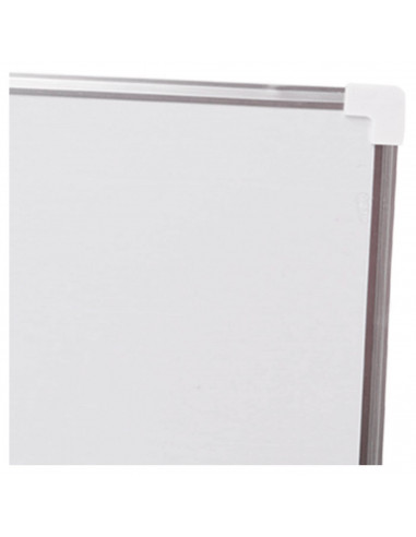 Tradineur - Pizarra Magnética de doble cara con rotulador de borrado en seco - Marco de Aluminio - Facil de borrar y colocar - I