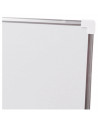 Tradineur - Pizarra Magnética de doble cara con rotulador de borrado en seco - Marco de Aluminio - Facil de borrar y colocar - I