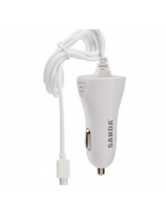 Cargador de móvil micro USB para coche 1.5a, cable de 1 metro, toma de mechero, carga rápida, teléfonos, tablets y otros disposi