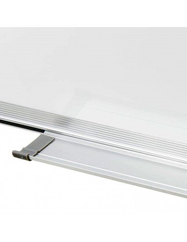 Tradineur - Pizarra Magnética de doble cara con rotulador de borrado en seco - Marco de Aluminio - Facil de borrar y colocar - I