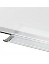 Tradineur - Pizarra Magnética de doble cara con rotulador de borrado en seco - Marco de Aluminio - Facil de borrar y colocar - I