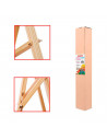 Caballete de madera para pintar, regulable, 120 cm, tres patas, soporte de lienzos para pinturas al óleo, acrílicas o exposición