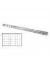 Tradineur - Rollo de malla metálica galvanizada cuadrada gris, 1,5 x 5 m, valla, cierre de alambre, mallado 25 x 25 mm, grosor 0
